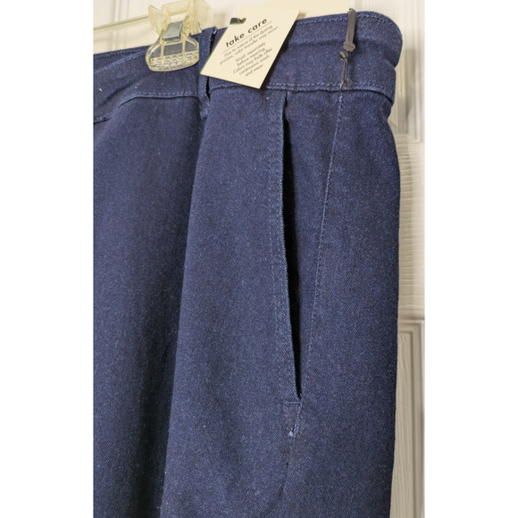 Womens Wide Leg Stretch Jeans Blue 22 High Rise - Picture 5 of 10